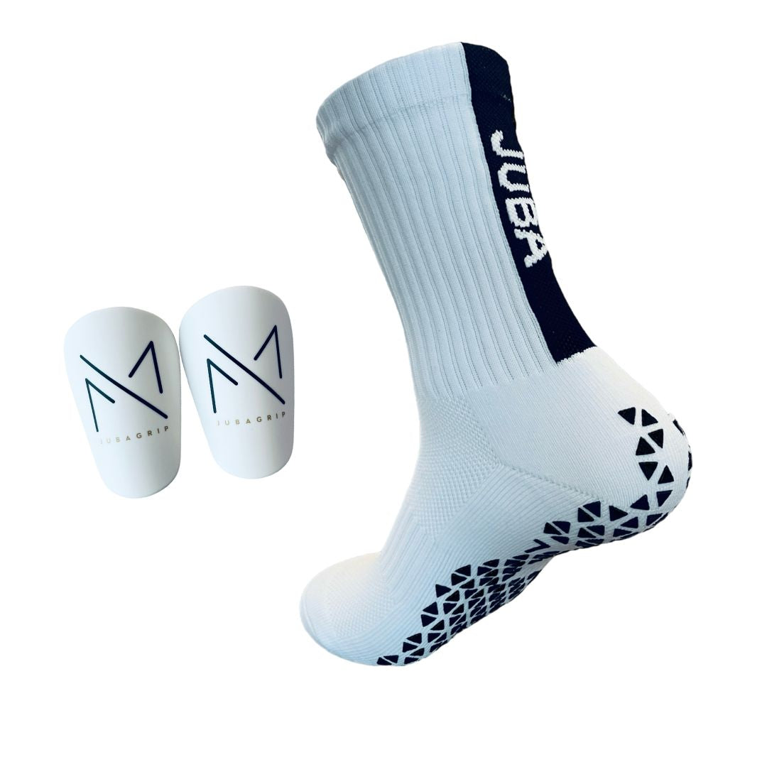 Jubagrip Fussballset Schienbeinschoner und Socken
